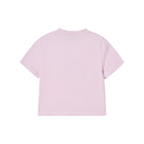25FW WOMAN クラウドフォントクロップ半袖Tシャツ ライトピンク