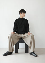 drape mock neck tee
