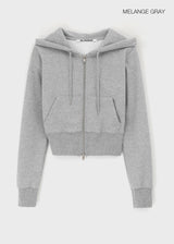 [B-BASIC] Light Sweat Slim Hooded Zip-Up