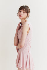 リリーフリルドレス pink