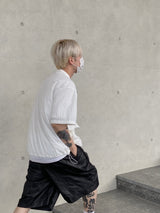 Nylon Pintuck Half Pants 2C