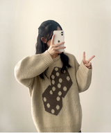 Somyi Bold Dice Graphic Oversized Fit Knitwear