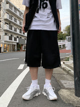 クリンクルスナップバミューダショーツ