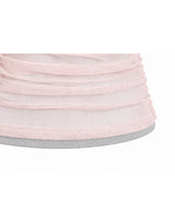 Rosina Sheer Ruched Off-Shoulder Layered Sleeveless Top Pink