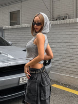 Rio camo damage back pocket balloon pants