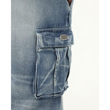 LIGHT BLUE CARGO DEMIM PANTS