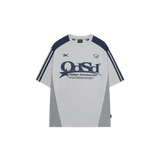Odsd スポーティ カラーブロック オーバーフィット Tシャツ
