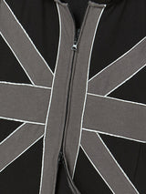 クロスパッチフーディー (BLACK)