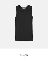 [U-BASIC] Basic U-neck Merryyas Ribbed Sleeveless