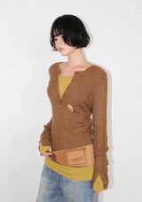 HENLEY BUTTON SLIM KNIT