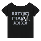 BETTER THAN X セットアップワンショルダーハーフT