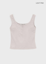 [MADE] Lunel Snap Ribbed Sleeveless Top