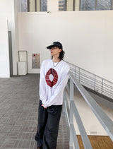 No.1184 レザー＆スチールネックレス