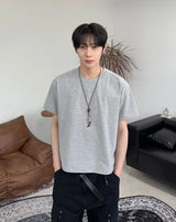 エンディ高密度クロップ半袖Tシャツ