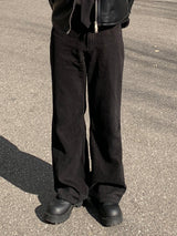 Beloa Peach Cotton Semi-wide Pants