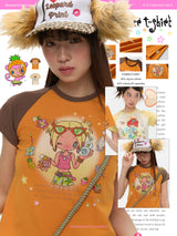 BETWEENAND x sunonebird ラグランスリーブツートーンTシャツ