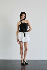 ELFIN SCARF TOP / BLACK