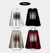 NT Gradient Noise Printed Long Sleeve Tee