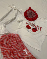 チェリーキッチュクロップド半袖Tシャツ