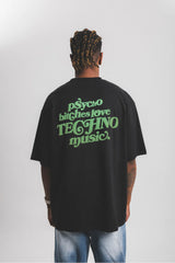 サイコ B*tches パフプリントTシャツ
