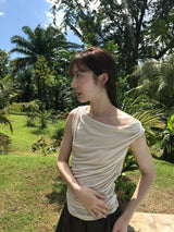 Soft Drape Sleeveless (Oatmeal)