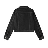 Raina Dot Stitch Denim Jacket