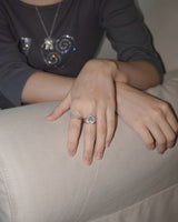 [925SILVER] ICING COOKIE HEART STUD RING