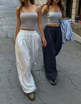 [U-BASIC] Chico Summer Two-Pin Tuck Nylon Pants