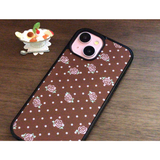[Afternoon Tea Collection] Rose Cocoa Glass Bumper Phone Case