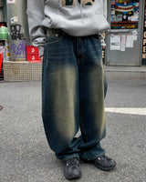 Double back pocket denim pants