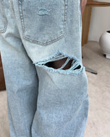 Decken Damaged Wide Denim Pants