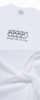 25FW マルチ AC ベアフェイスロゴ半袖Tシャツ ホワイト