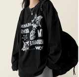 オッドビンテージプリンティドボクシー長袖Tシャツ