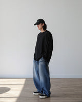 BLOWN WIDE DENIM PANTS
