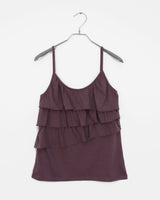 Monsi Cancan Layered Back Banding Shirring Sleeveless