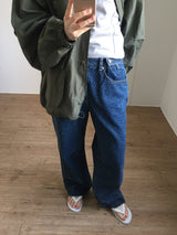 Leopard Denim Pants (1color)