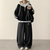 Angel Wing Star Pocket Embroidery Wide Banding Pants