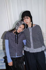 Demme Mohair Frill Cardigan (2color)