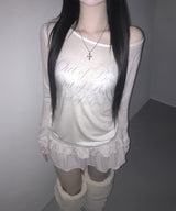 eve lace tee (4colors)