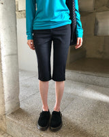 [MADE] Slit-filled biker capri pants