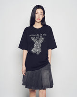 25FW ガーデンファジーラビット半袖Tシャツ
