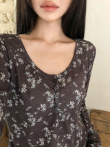 Sage Flower Long-Sleeve T-Shirt