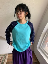 26FW★ [BAONHAUS] Ganin Color Matching Raglan Long Sleeve Tee