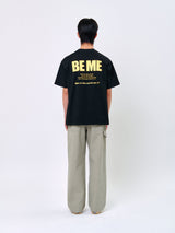 ラビットTシャツ_ブラック/イエロー