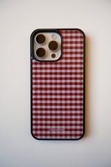 French Red Case & Navy Wallet Magsafe Set.