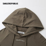 Women's Wool Blend Slim Fit Cropped Graphic Hoodie, Dark Green Gray Casual Streetwear Sweatshirt