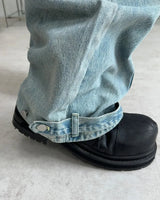 B-Ed Cut Curved Denim Pants