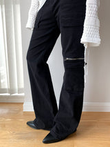 High-End Zipper Long Bootcut Pants