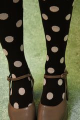 marshmallow dot socks (black)