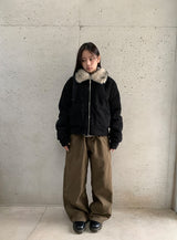 ハグインカットコットンバルーンワイドパンツ